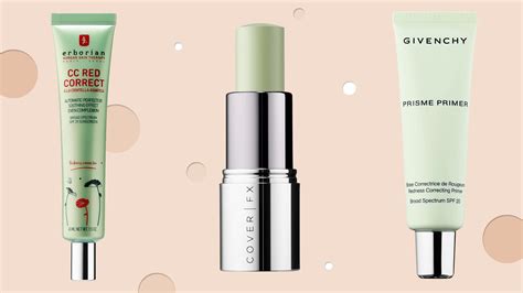 green primers for redness.